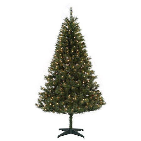 Home 7 Ft. Full Incandescent 400 Ct Pre-Lit Monterey Pine Christmas Tree